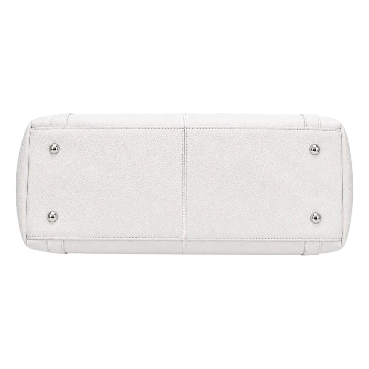Arovia White Leather Handbag for Women