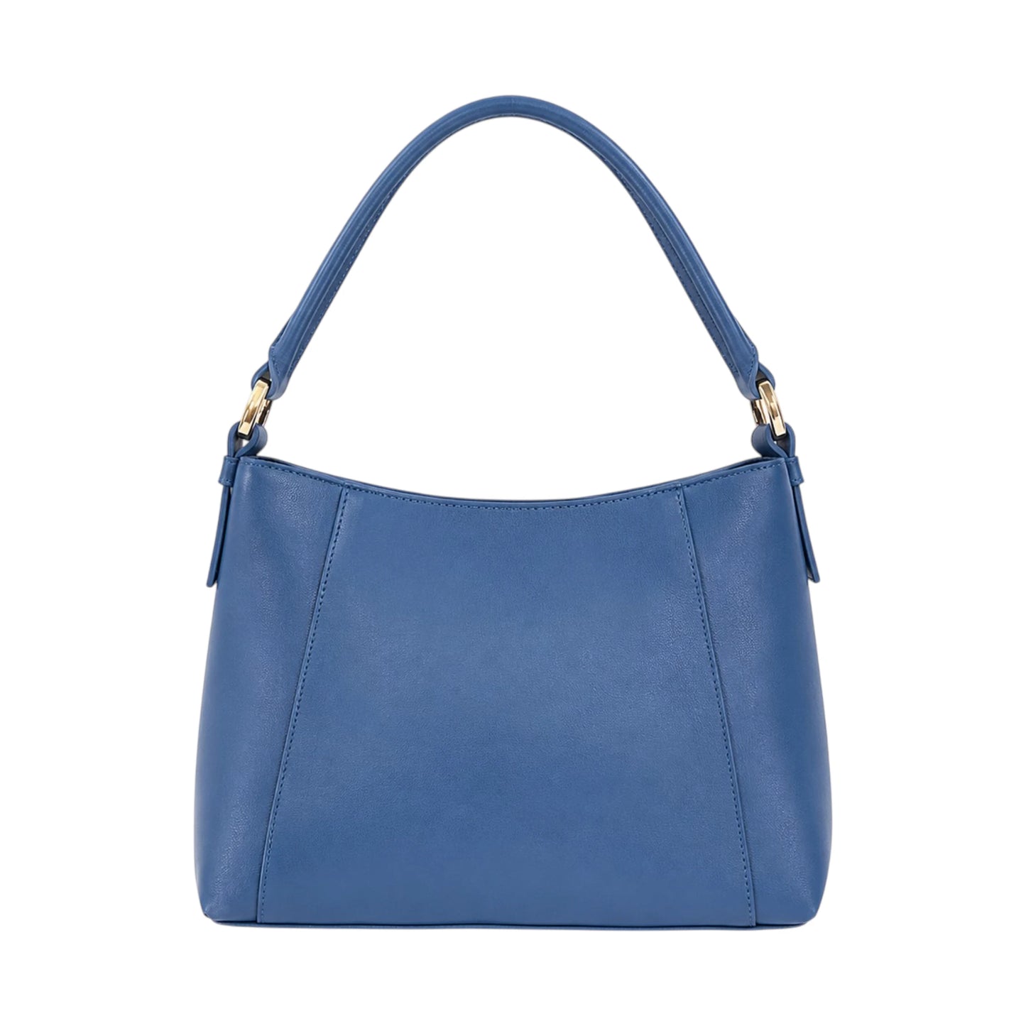 Arovia Blue Leather Shoulder Handbag