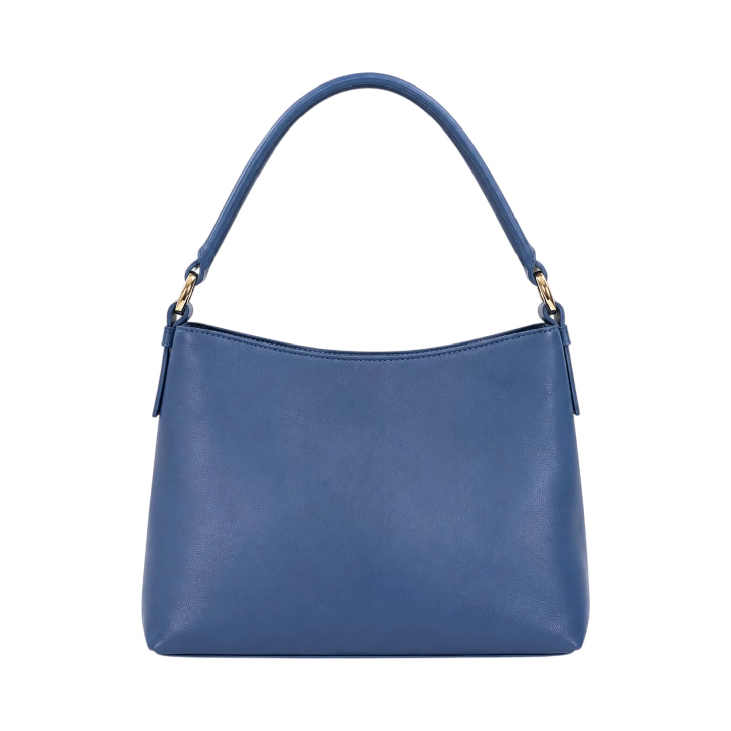 Arovia Blue Leather Shoulder Handbag