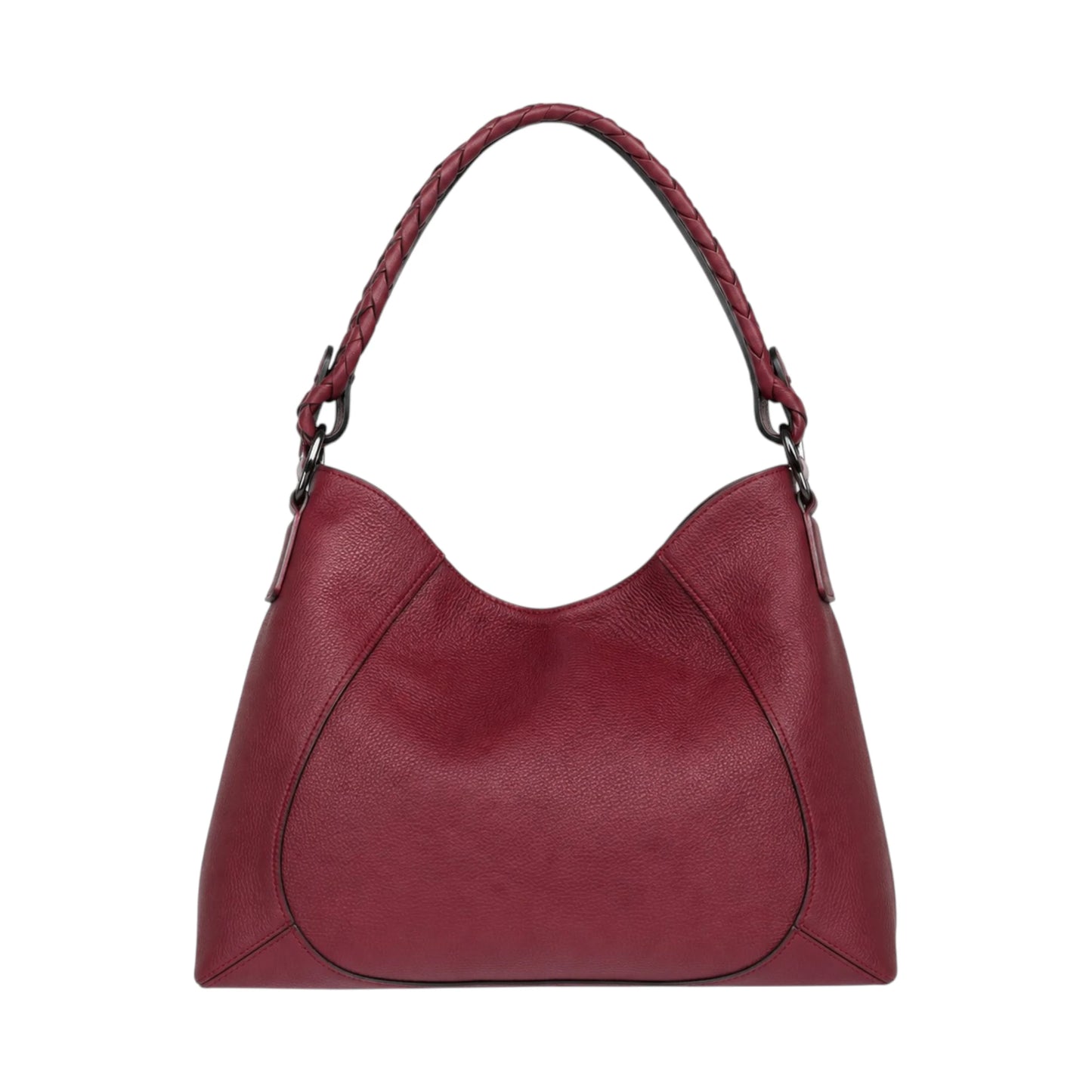 Arovia Women's Burgundy Leather Shoulder Handbag